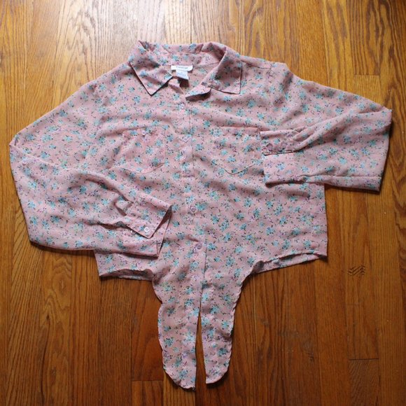 Prototype Sheer Button Down & Tie Shirt - Picture 1 of 7